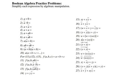 boolean algebra khan academy|boolean logic practice problems.